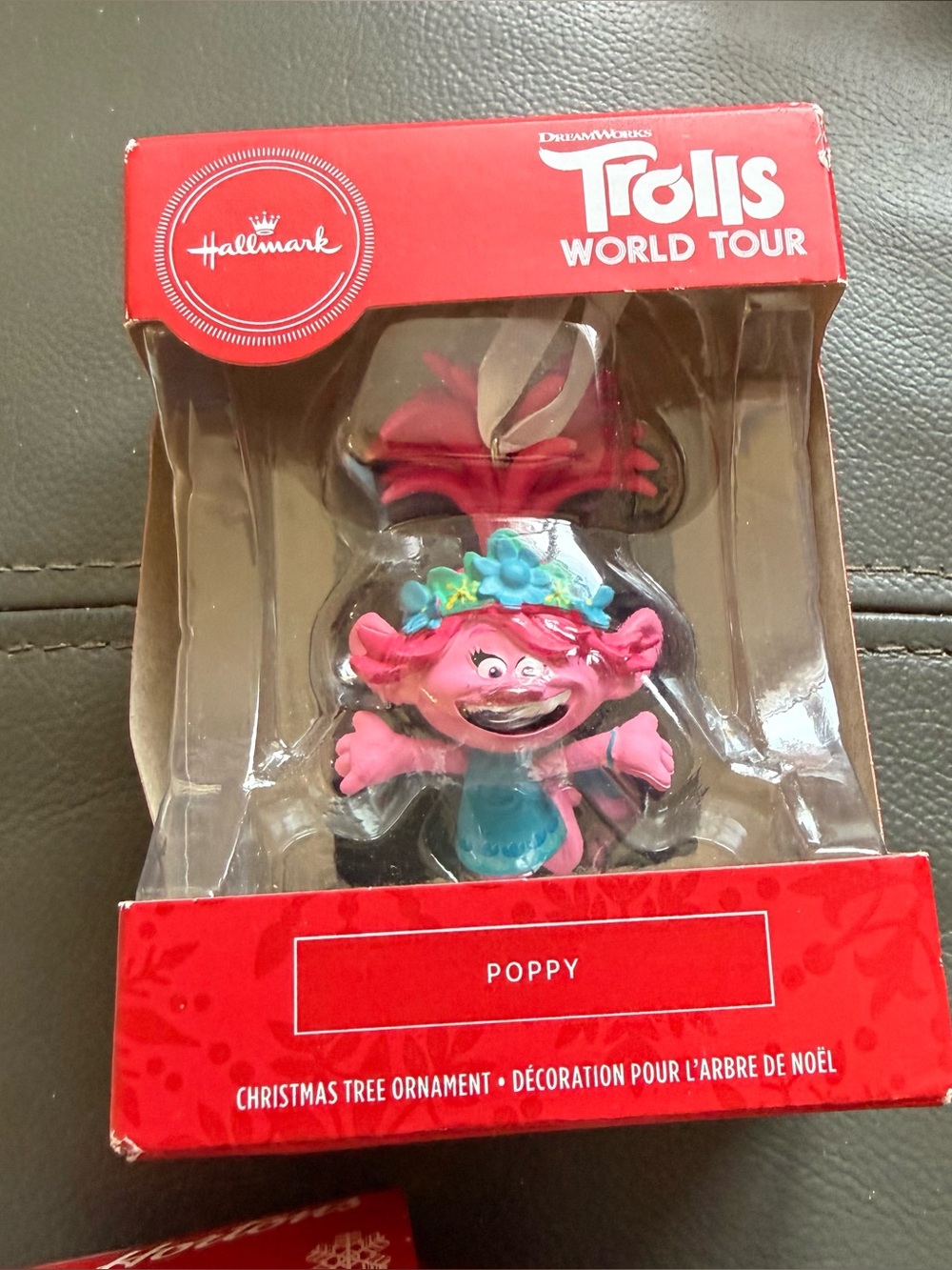 Hallmark Trolls Poppy Pink and Blue Figure Ornament